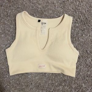 Bo+Tee ribbed crop top